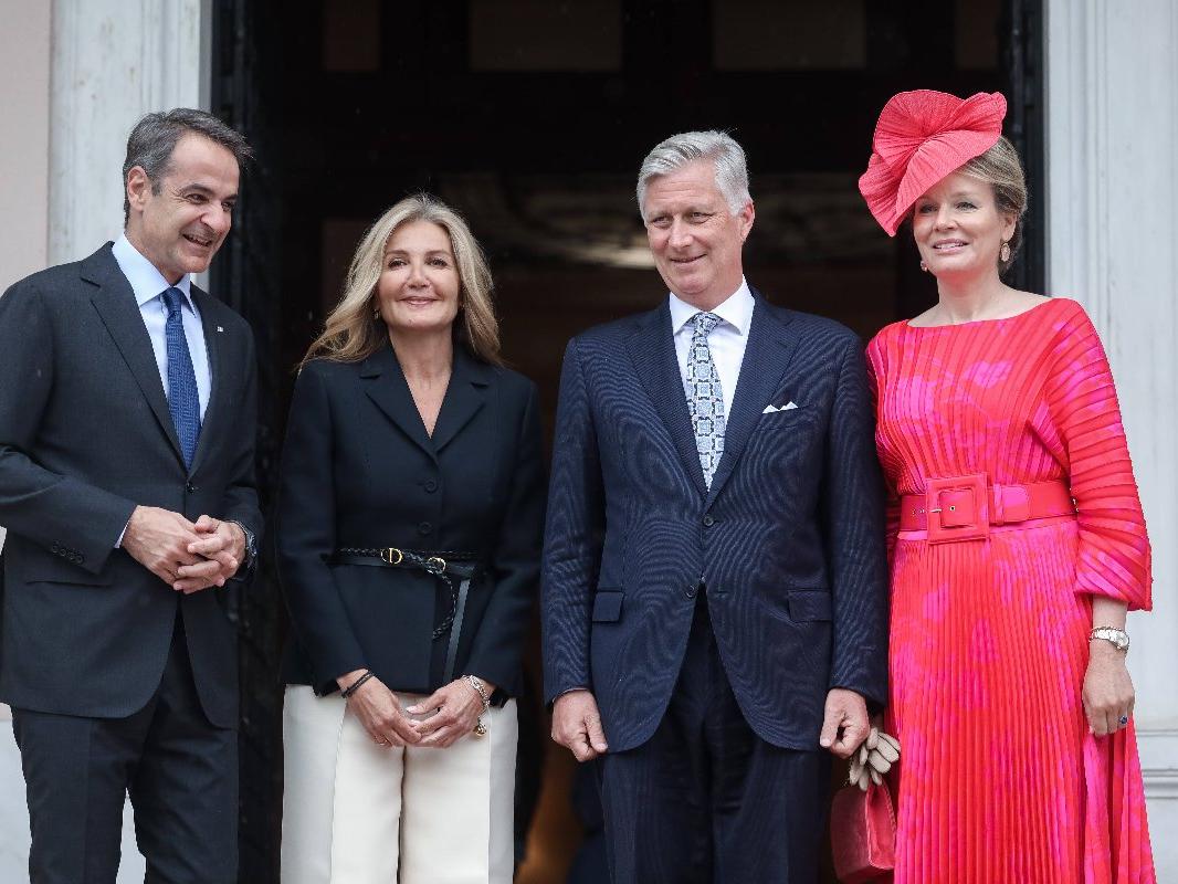 Belçika kraliyet ailesi Yunanistan'ı ziyaret etti