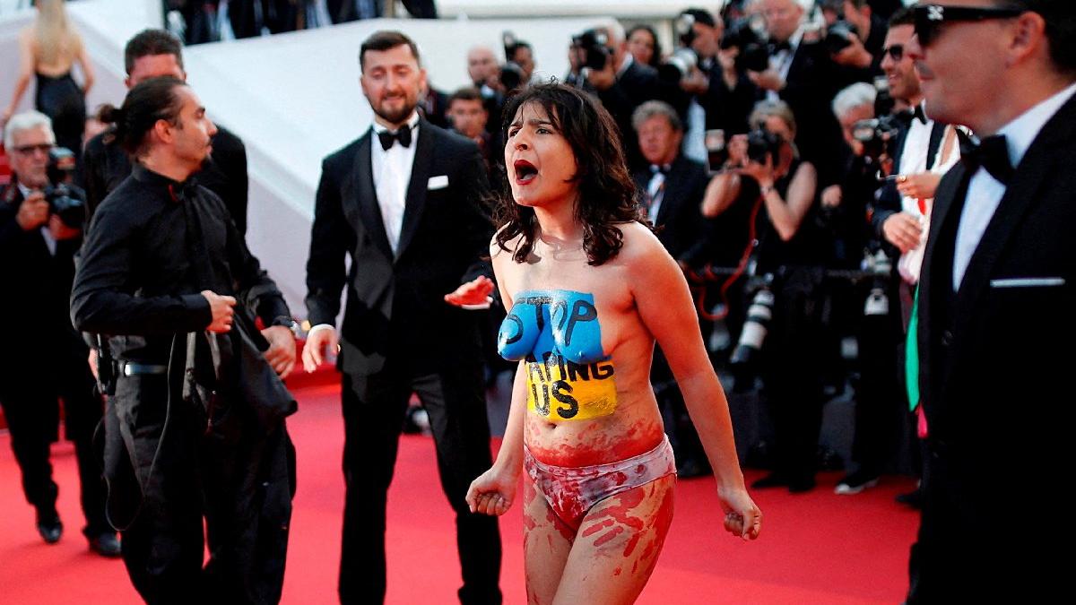 Cannes Film Festivali'ne bu görüntü damga vurdu