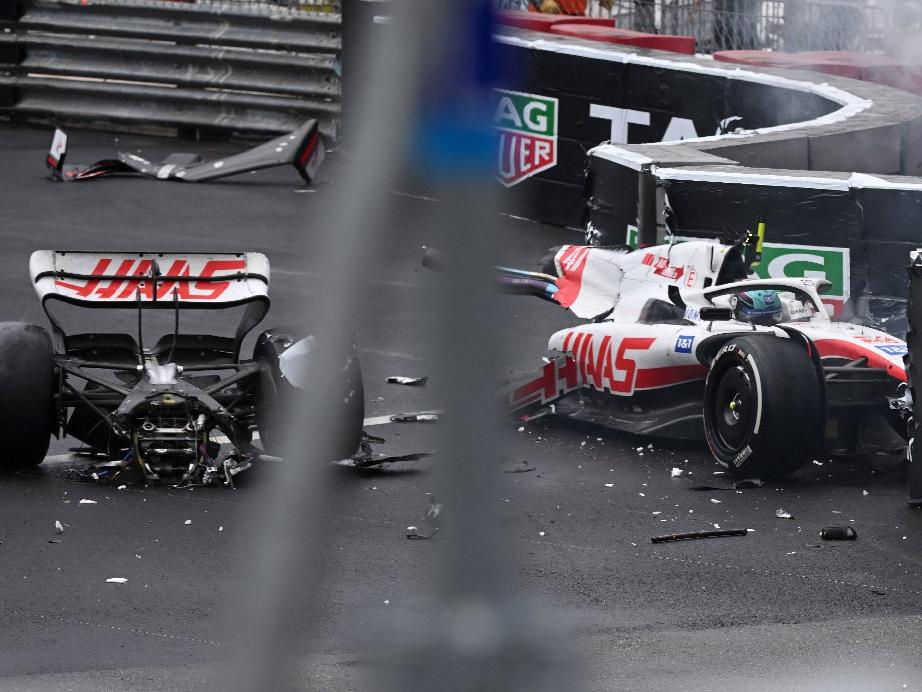 Formula 1 Monaco Monte Carlo GP'sinde Haas pilotu Mick Schumacher'in korkunç kazası