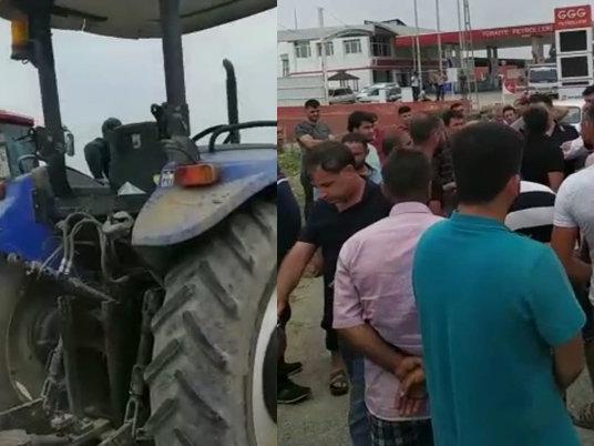 Ceyhan'da çiftçiler kara yolunu trafiğe kapattı