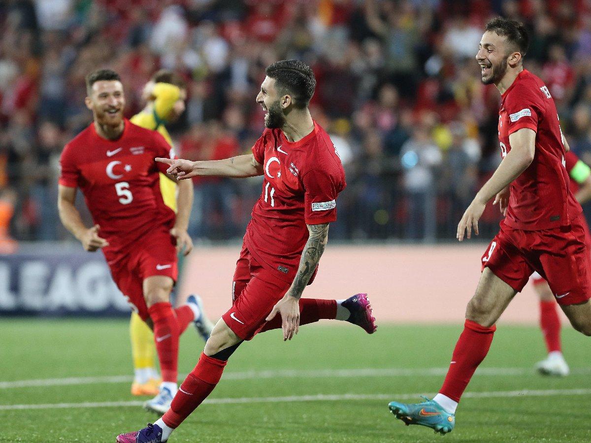 Türkiye deplasmanda Litvanya'yı 6 golle dağıttı