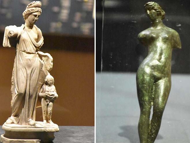 2 bin 500 yıllık 'Afrodit' heykelcikleri ilk kez sergilendi