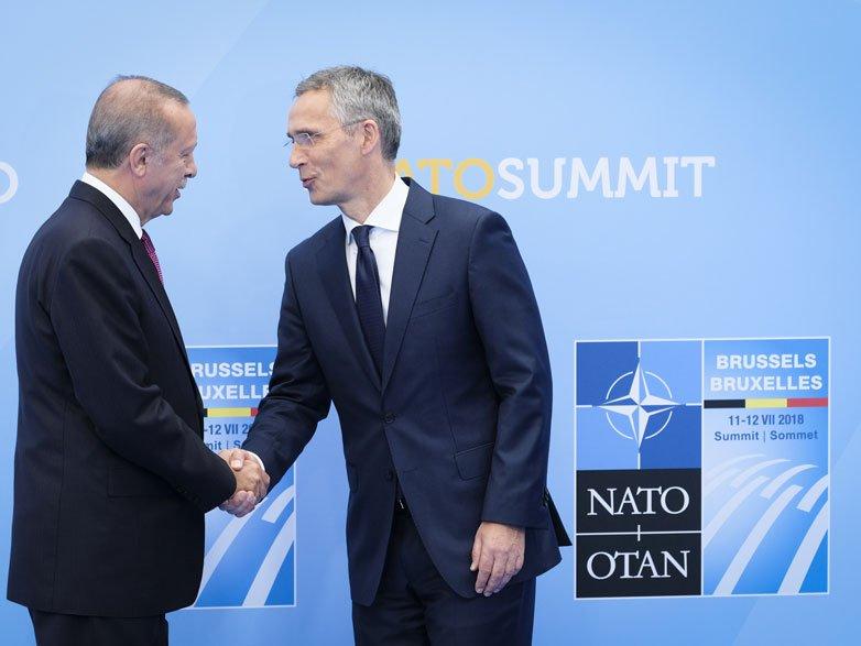 Erdoğan NATO Genel Sekreteriyle görüştü