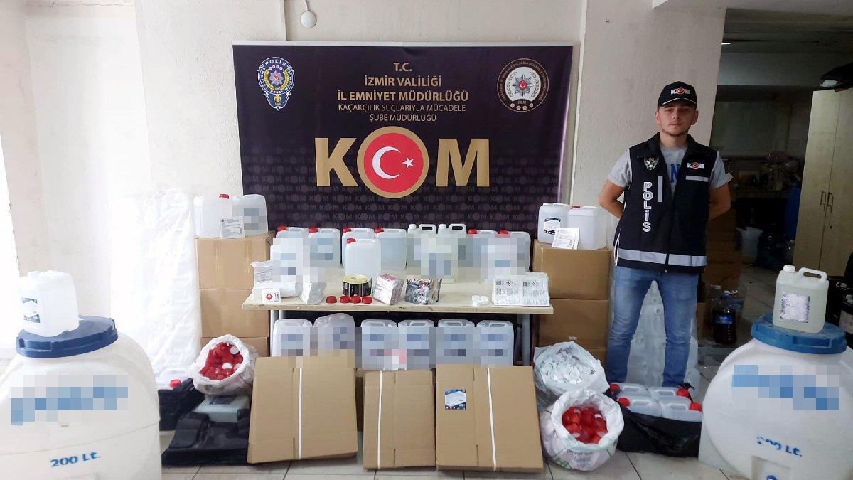 İzmir'de 30 ton sahte etil alkol ele geçirildi: 8 gözaltı