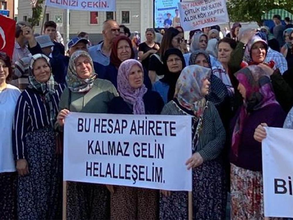Köylülerden AKP'li belediye protesto