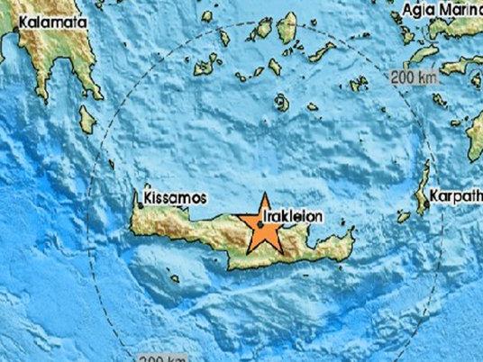 Girit Adası 4.1 büyüklüğündeki depremle sarsıldı
