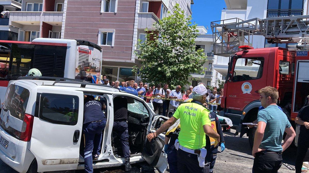 Samsun'da feci kaza: 2 ölü, 3 yaralı