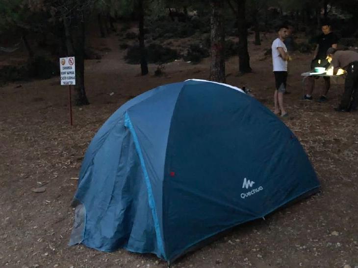 Ormanda kamp yapan tatilcilere ceza yağdı