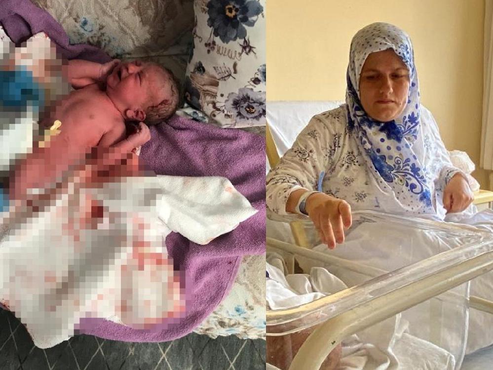 Banyoda doğum yapan kadından dikkat çeken hastane iddiası