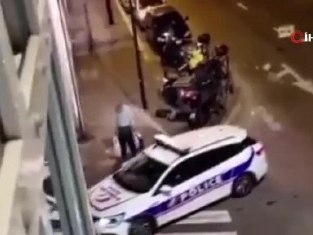 Fransa'da evsiz kişiye göz yaşartıcı gaz sıkan polise tepki yağdı