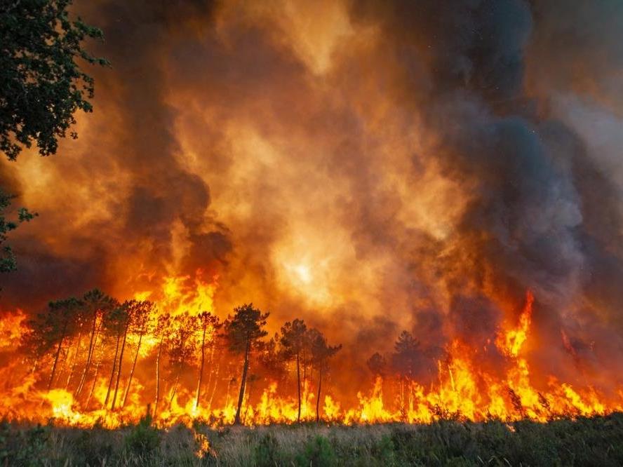 Fransa ve İspanya'da orman yangını yayılıyor! On binlerce kişi tahliye edildi