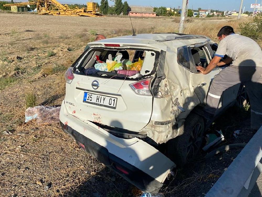 Konya'da otomobil takla attı: 1 ölü, 5 yaralı