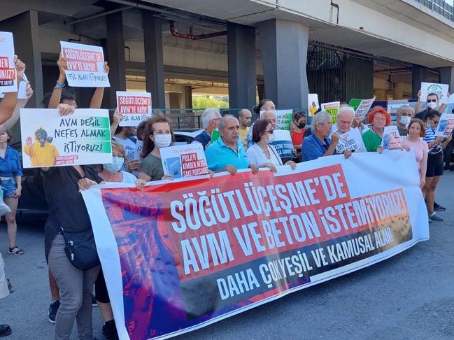 Söğütlüçeşme gar projesine karşı eylem: 'Bu proje İstanbul'a ihanettir'
