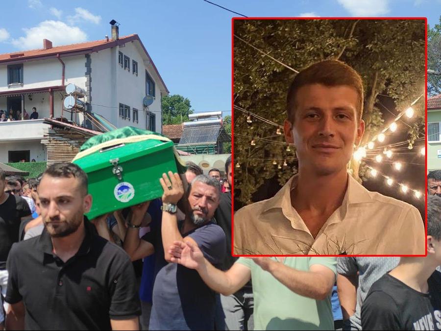 Nişanlısının gözleri önünde boğulan genç, son yolculuğuna uğurlandı