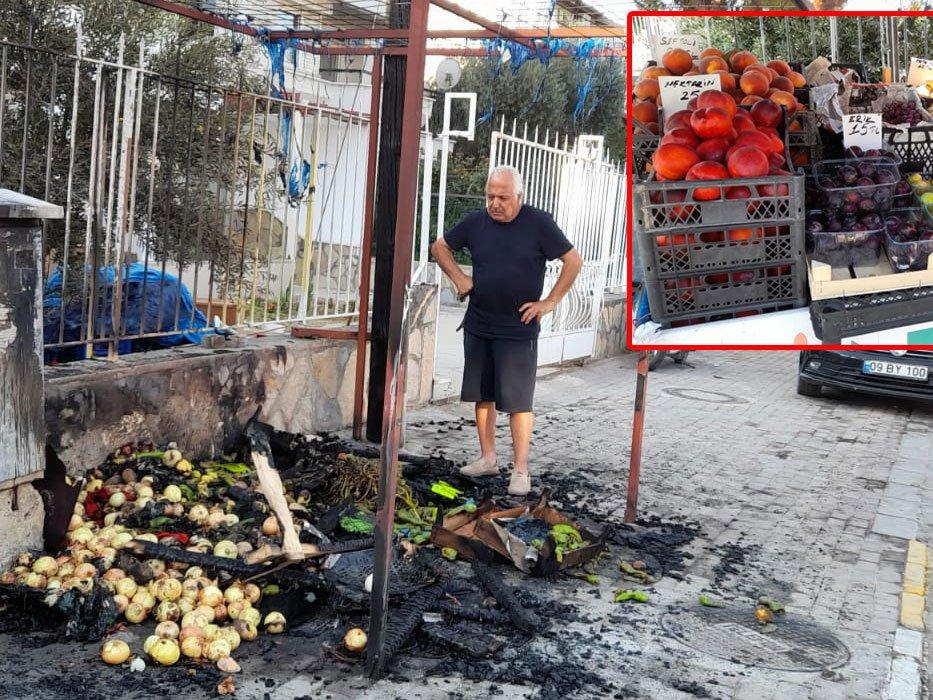 Kooperatifin ucuza sebze meyve sattığı stant yakıldı