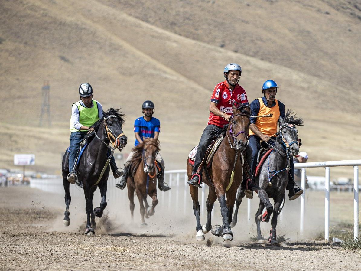 Erzurum'da rahvan at yarışları heyecanı
