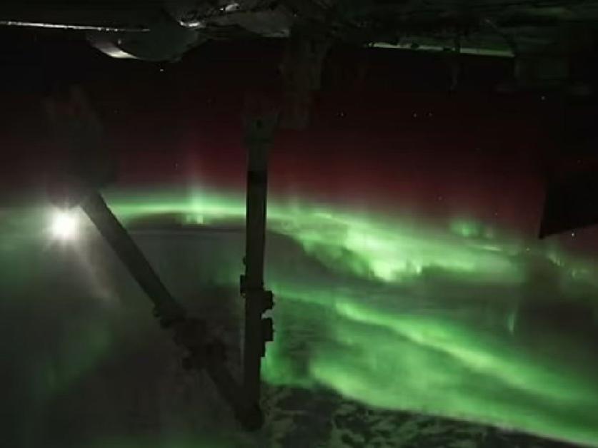 NASA, Kuzey Işıkları'nın uzaydan çekilmiş halini paylaştı