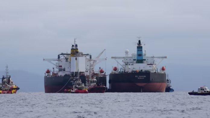 Yunanistan'ın Akdeniz'deki gizli Rus petrolü operasyonu görüntülendi