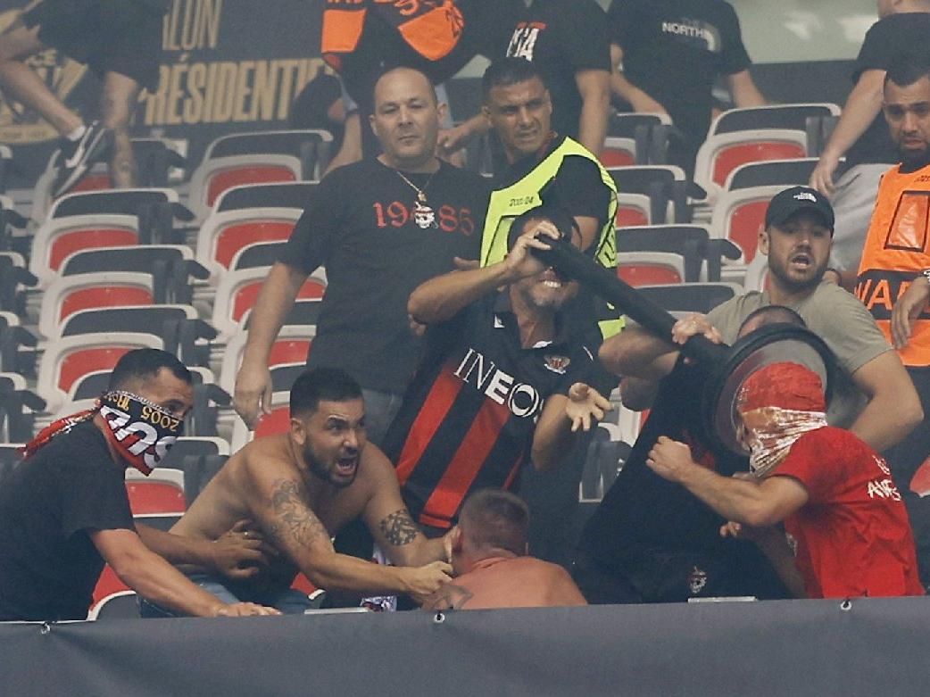 Nice-Köln maçı taraftar olayları nedeniyle ertelendi