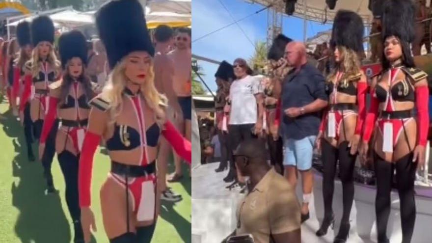 Tartışma yaratan olay: Kraliçe II. Elizabeth'i bikinili kadınlarla andılar