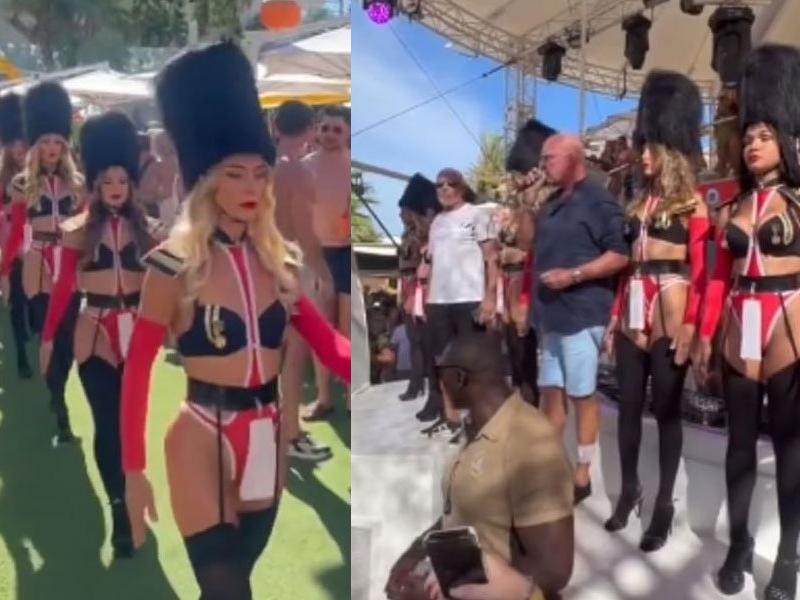 Tartışma yaratan olay: Kraliçe II. Elizabeth'i bikinili kadınlarla andılar