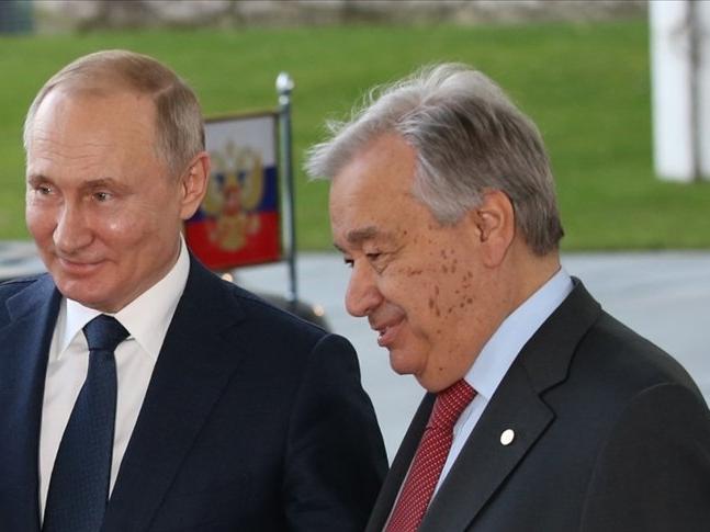 Guterres ile Putin arasında tahıl sevkiyatı görüşmesi