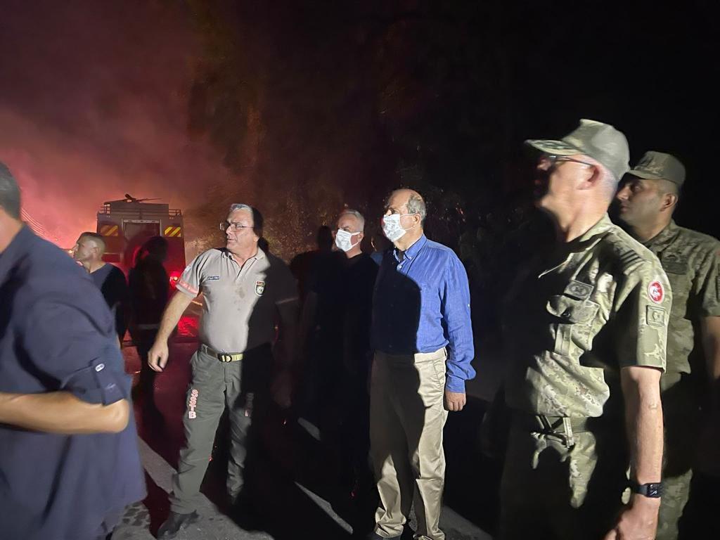 Kıbrıs Girne'de orman yangını