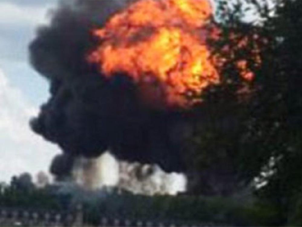 Kırım'da iniş yapan uçakta patlama meydana geldi