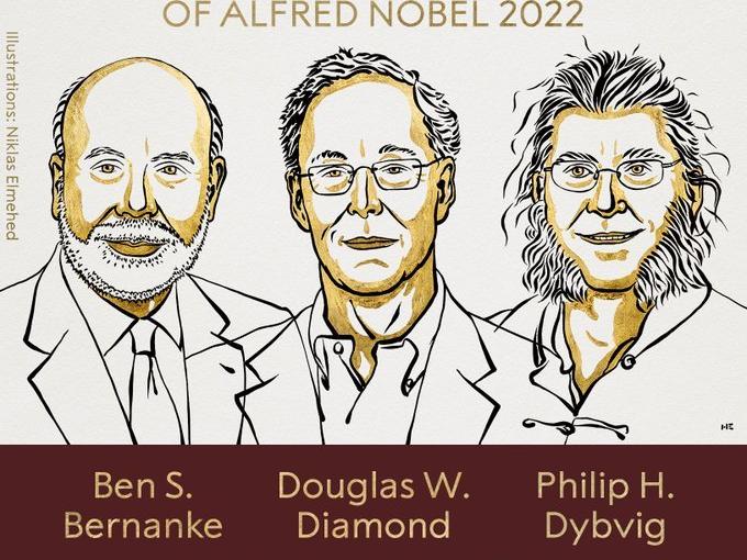 2022 Nobel Ekonomi ödülü Ben Bernanke, Philip Dybvig ve Douglas Diamond'a verildi