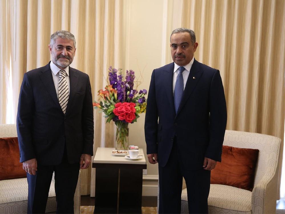Bakan Nebati, Katar Maliye Bakanı Al-Kuwari ile görüştü