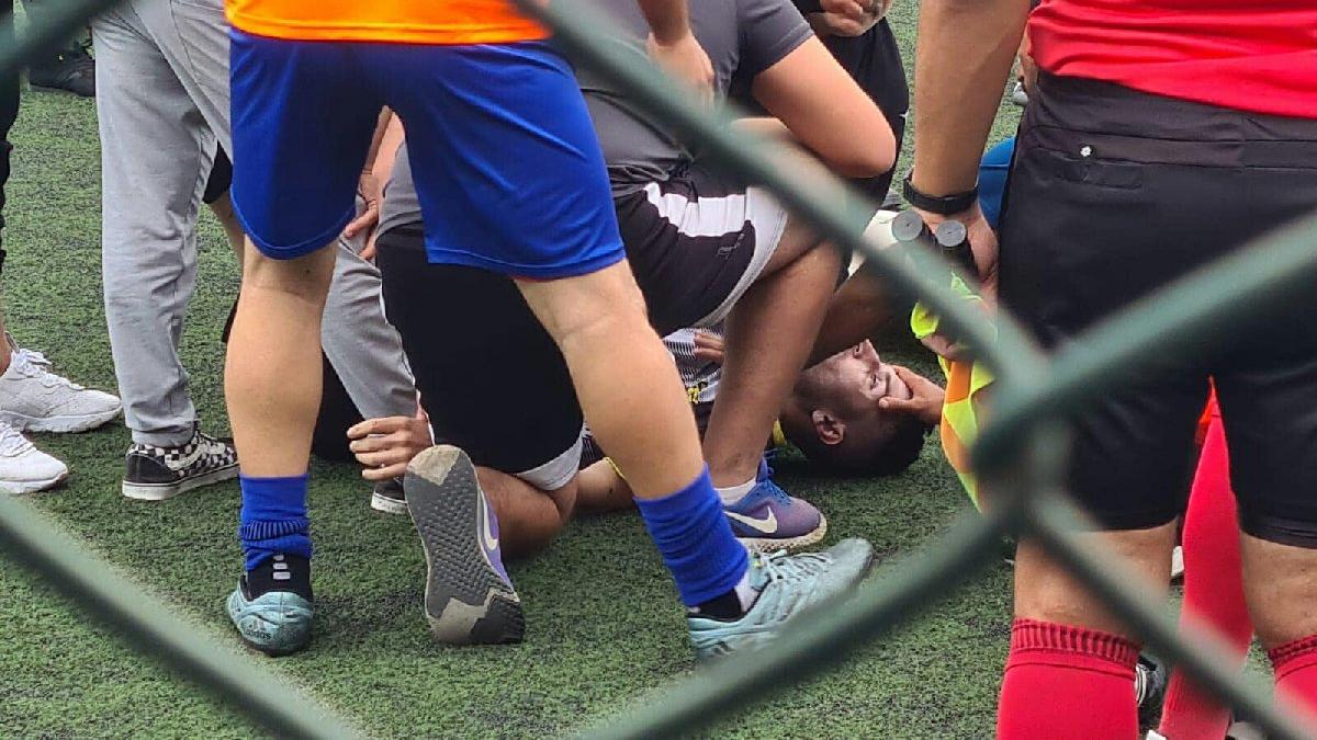 Amatör maçta ambulans skandalı