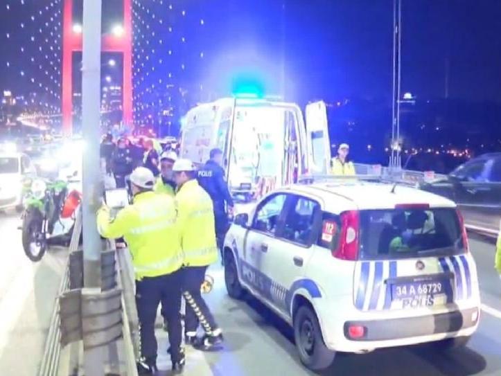 15 Temmuz Şehitler Köprüsü'nde motosiklet kazası: 1 ölü