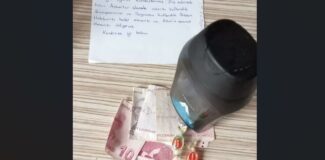 Düzce'ye desteğe gelen askerlerden öğrencilere 'Hakkınızı helal edin' notu