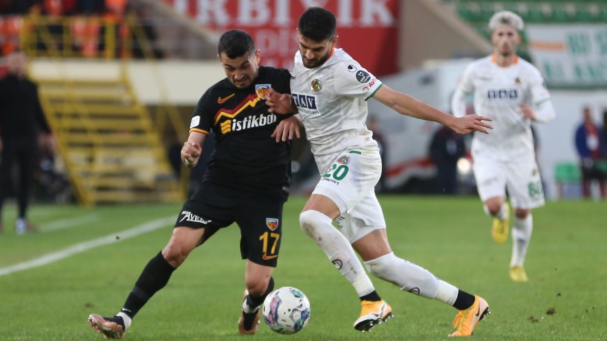 Alanyaspor'un galibiyet hasreti, Kayserispor maçında bitti: 3-1