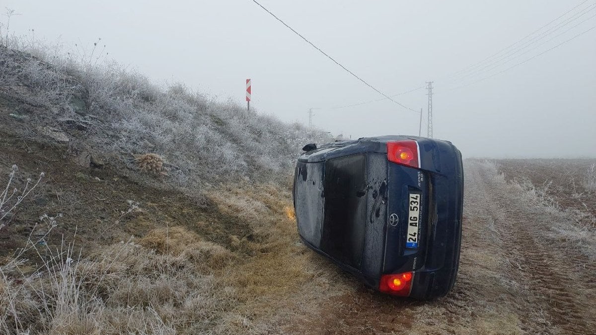 Buzlanma ve sis kazalara neden oldu: 16 yaralı
