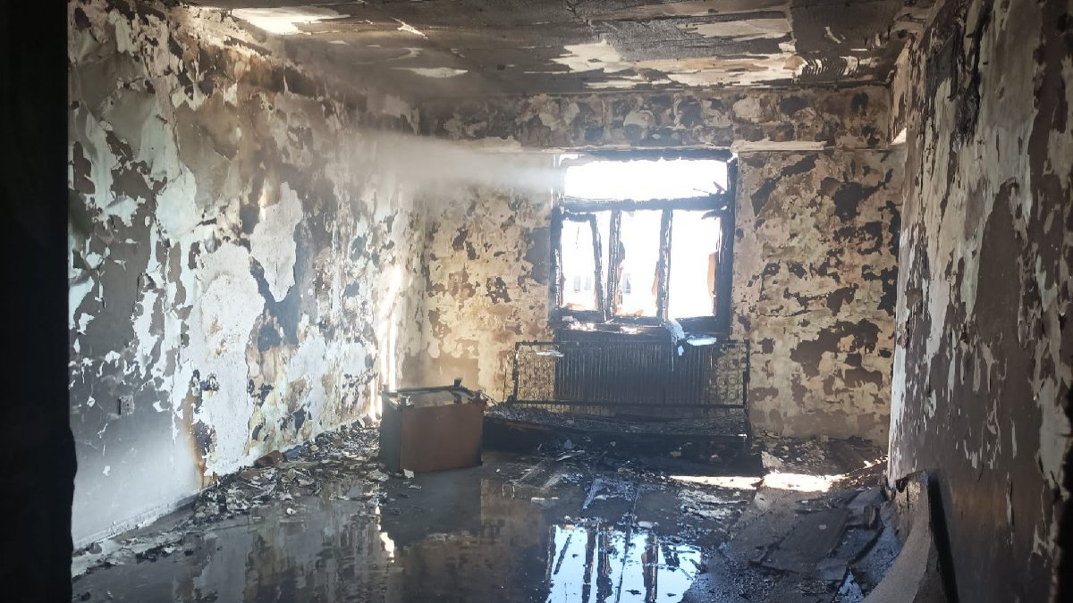 Diyarbakır'da 7 katlı apartmanda yangın