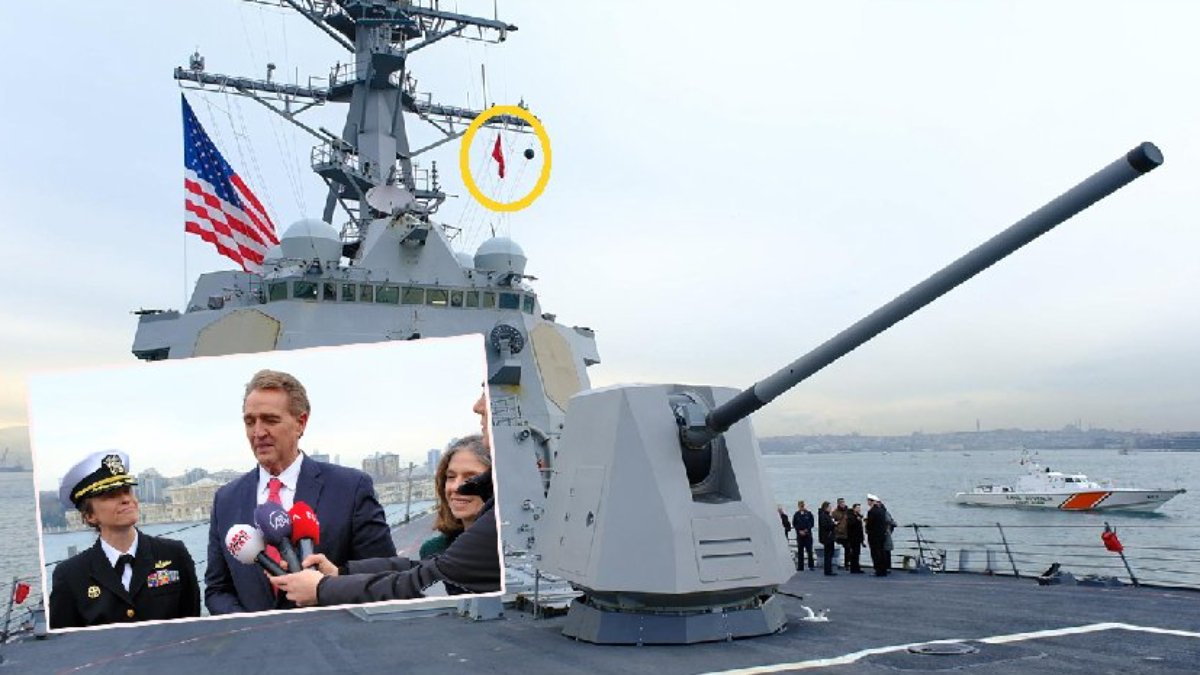 Soylu, 'Pis ellerini Türkiye'nin üzerinden çek' dedi, ABD Büyükelçisi savaş gemisine çıktı