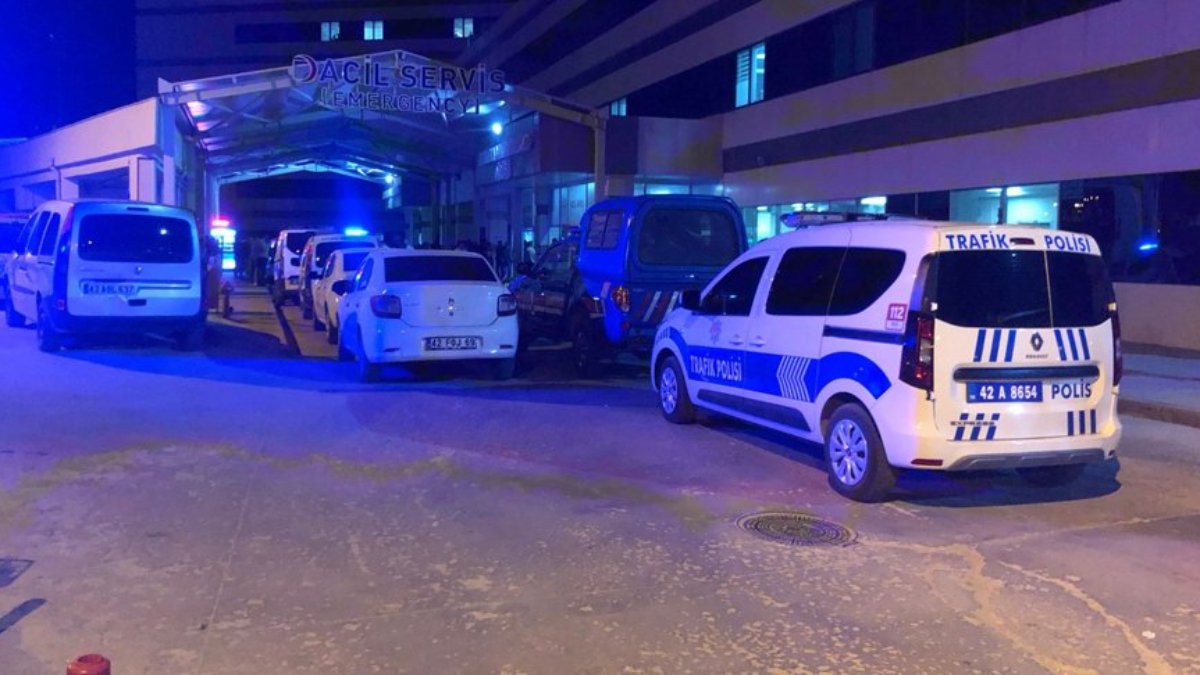 Konya'da cinayet şüphelisi, yaralı babasını hastaneye bıraktıktan sonra kaçtı