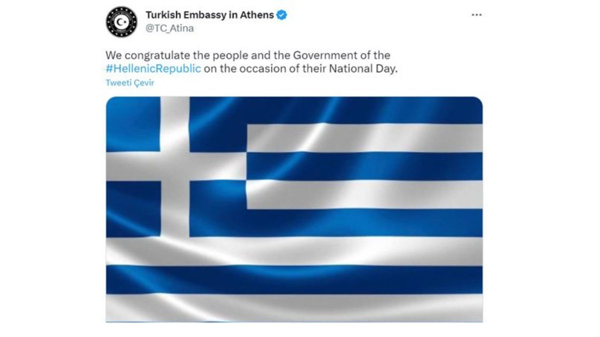 Elçilikten Atina'ya skandal kutlama