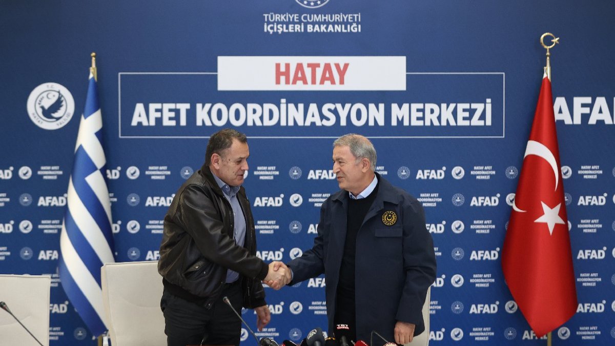 Yunanistan Savunma Bakanı Panagiotopoulos Hatay'da...