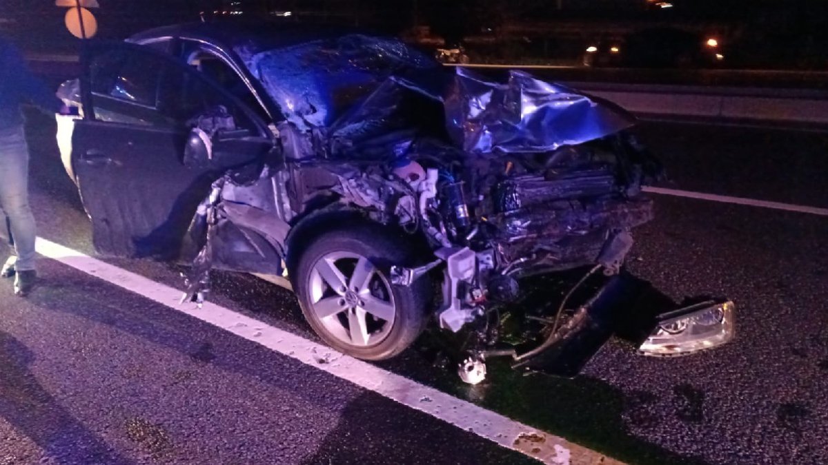 Düzce'de otomobil ile traktör çarpıştı: 3 yaralı