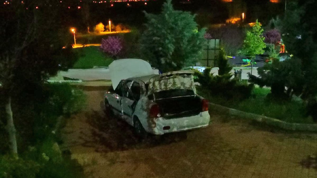 Çorum'da otomobilde patlama: 3 yaralı