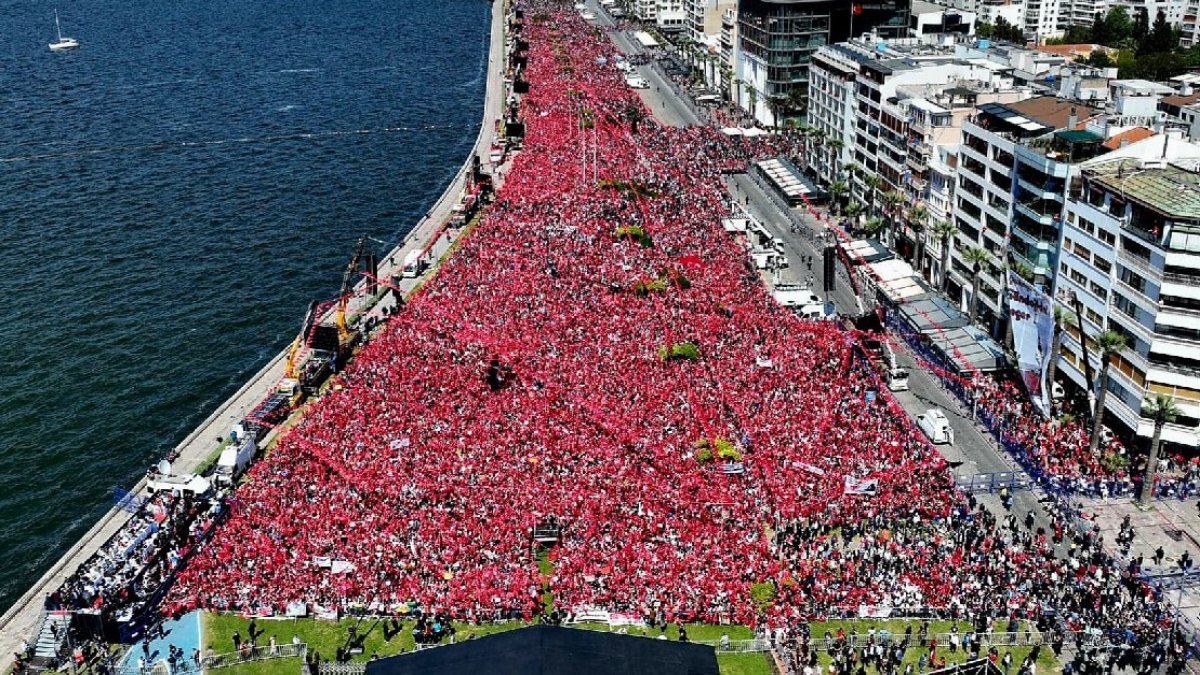İzmir'de tarihi gün! Millet İttifakı'ndan gövde gösterisi