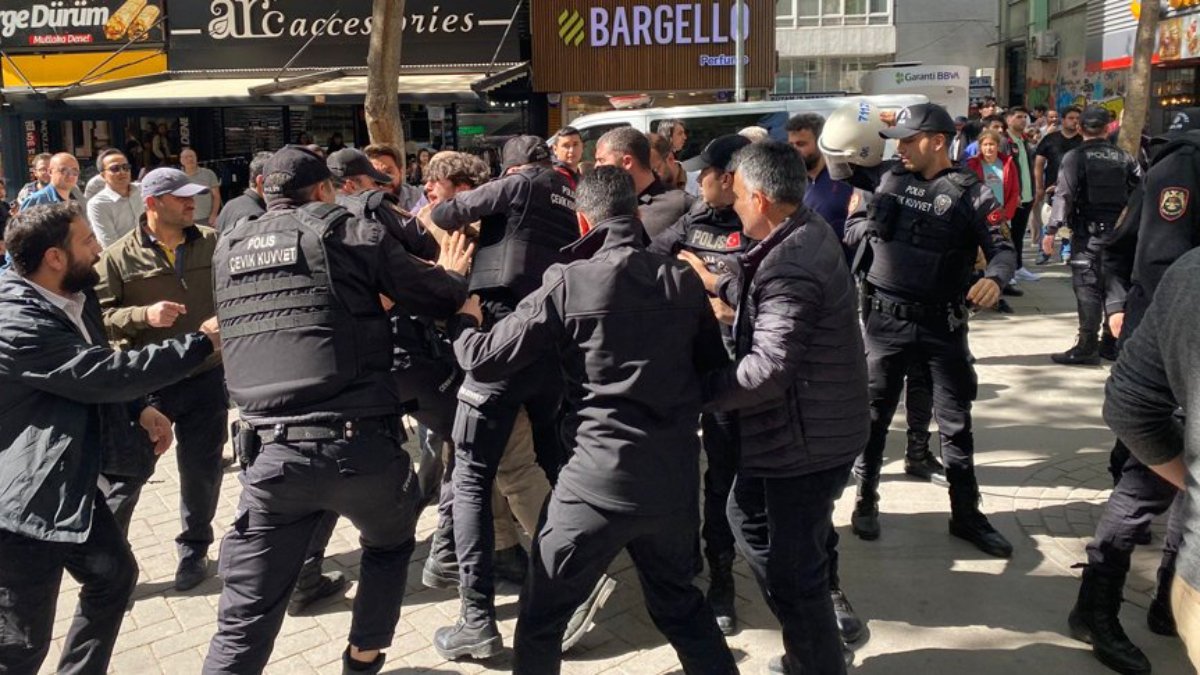 Polisten Sosyalist aday Güneş Gümüş'e müdahale