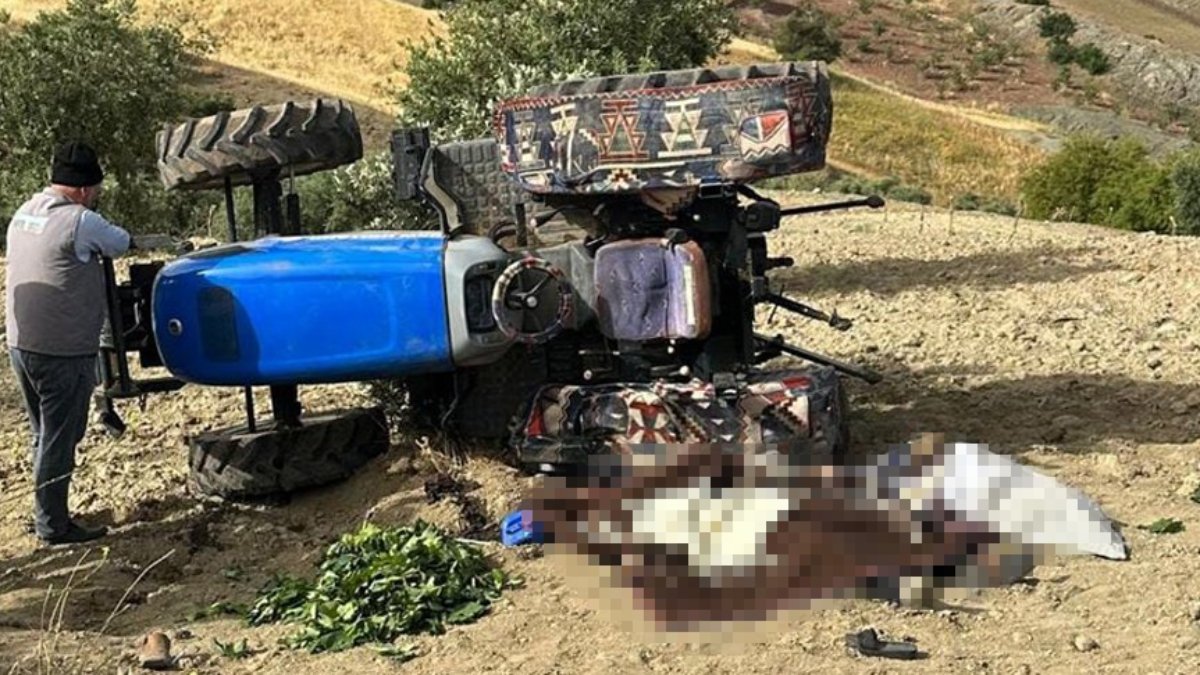 Gaziantep'te traktör devrildi: 3 ölü
