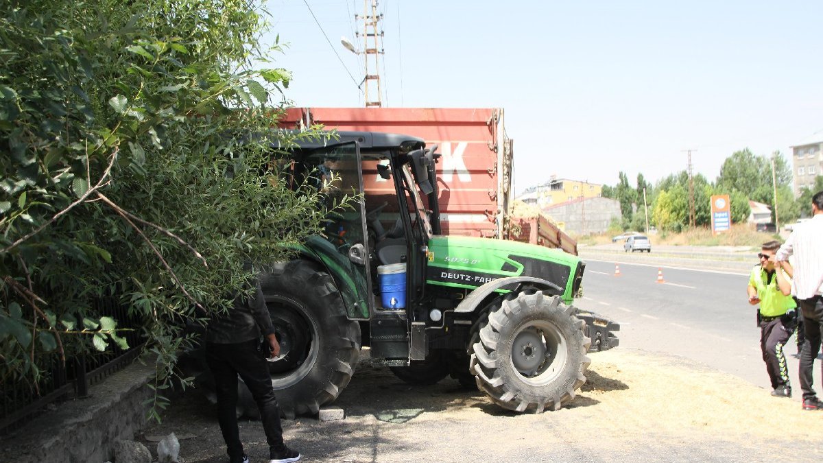 Aileye traktör çarptı: 1 ölü, 2 yaralı
