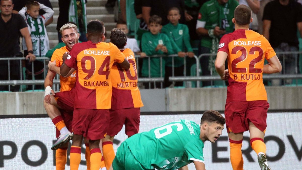 Olimpija Ljubljana'yı deplasmanda farklı yenen Galatasaray tur kapısını araladı