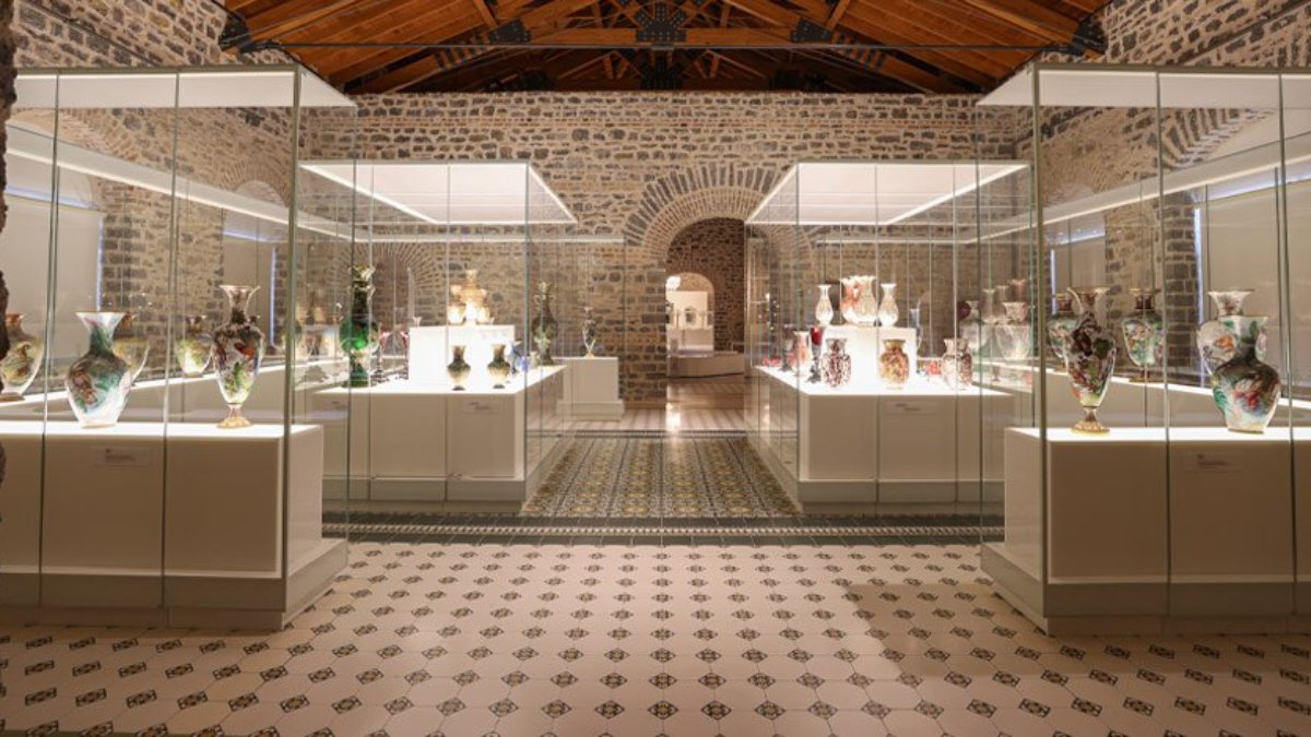 Beykoz Cam ve Billur Müzesi dron ile görüntülendi