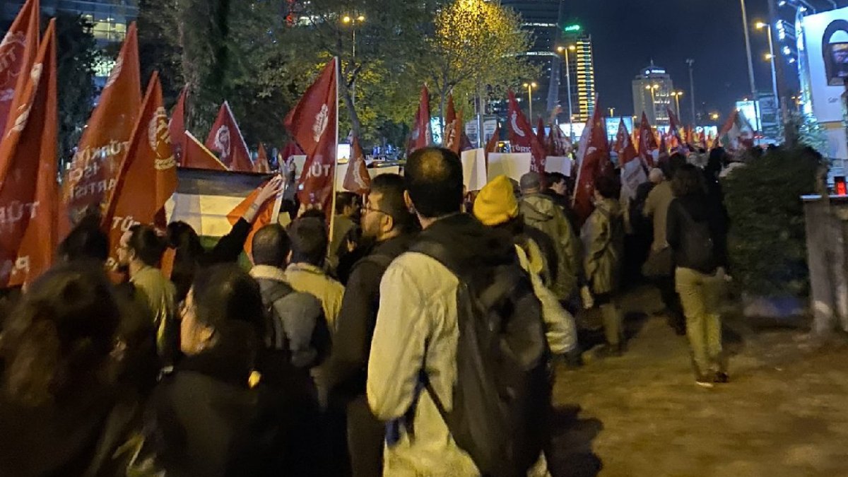 İsrail Konsolosluğu önündeki protestolar devam ediyor