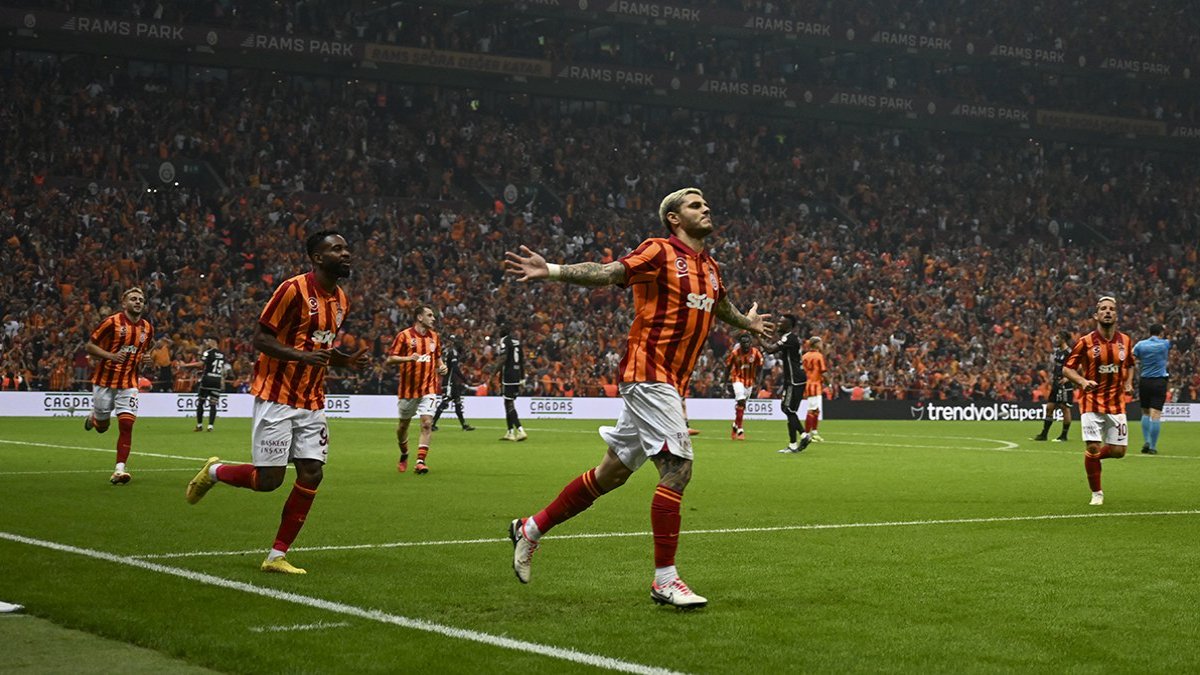Galatasaray, 10 kişi kalan Beşiktaş'ı 2-1 yendi